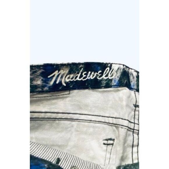 Madewell Womens Multi Brushstroke Splatter Print Shinny Skinny Jeans Size 23x32 - Picture 4 of 6